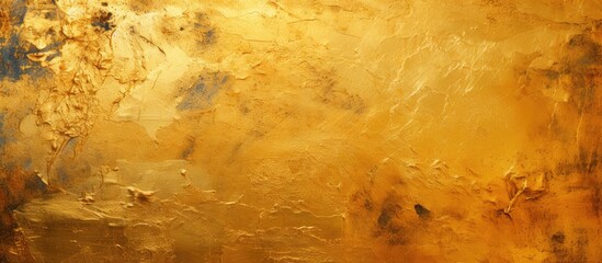 Marks on a golden metallic surface