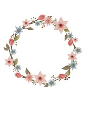 Vintage watercolor flowers
