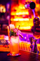 cocktail in the bar