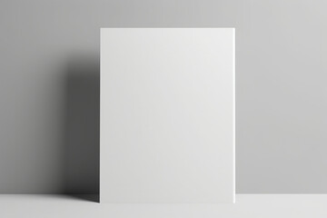 Real photo blank portrait A4, US-Letter, brochure magazine mockup isolated on gray background