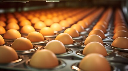 Egg production factory, egg grading