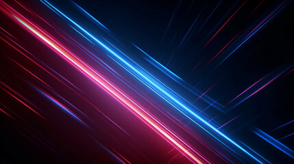 Fototapeta na wymiar Realistic neon motion speed background tech neon background