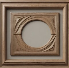 Meticulously Crafted Wooden Frame: Aged Oak Texture Simulation