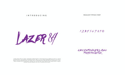 Best Alphabet Painting Paint Brush Beauty Script Logotype Font lettering handwritten