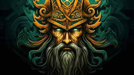 Foto op Plexiglas Odin - The nordic god of wisdom and allfather © Superhero Woozie
