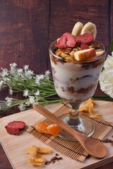 Yogurt Delights: Fresh Fruit Ice Cream Dessert