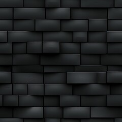 Black background with an array of evenly spaced squares, AI-generated.