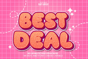 Best Deal Editable Text Effect Cartoon Style