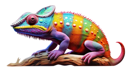 Fotobehang Colorful chameleon Ai Generative © SK