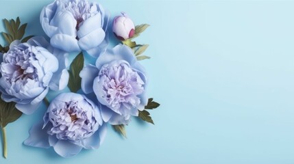 AI generated illustration of vibrant flowers on a plain background