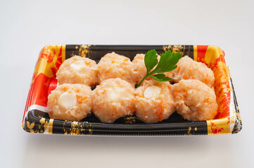 餅入り鶏つくね団子