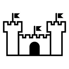 Fototapeta premium Castle icon