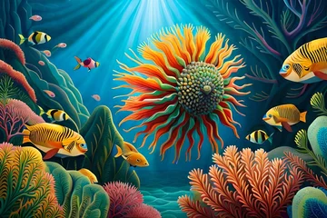  coral reef with fish © Sofia Saif