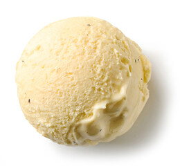 vanilla ice cream ball - 672615338