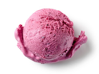 pink ice cream ball - 672615344