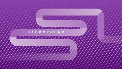 Fototapeta premium Abstract purple background overlap layer with diagonal lines decoration