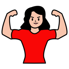 Strong Confident Woman illustration