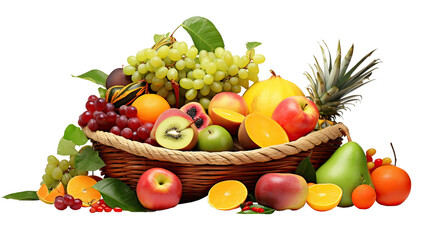 Fruits in basket Ai Generative