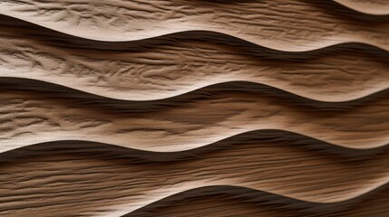 Abstract wooden background featuring a pattern of wavy lines, AI-generated.