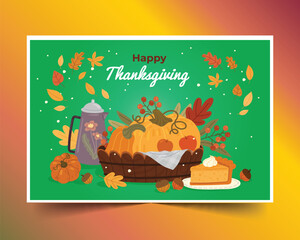 hand drawn thanksgiving background design vector illustration