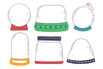 Set Different Toys in Empty Glass Snow Balls