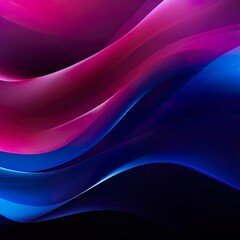 Dark blue violet purple magenta pink burgundy red abstract background. Banner. Color gradient, ombre. Wave, fluid. Bright light wavy line, spot. - Generative AI