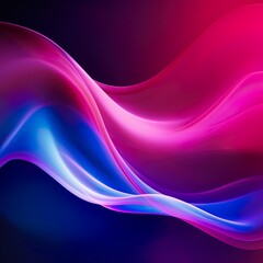 Obraz premium Dark blue violet purple magenta pink burgundy red abstract background. Banner. Color gradient, ombre. Wave, fluid. Bright light wavy line, spot. - Generative AI