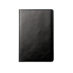 black notebook mockup isolated on transparent background,transparency 