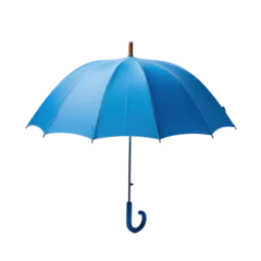 Fotobehang blue umbrella isolated on transparent background,transparency  © SaraY Studio 