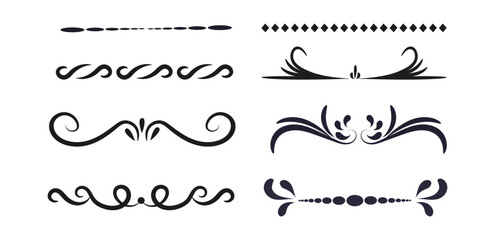 Hand drawn divider set collection