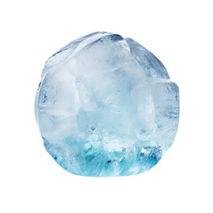 Rock ball ice isolated on transparent background,transparency 