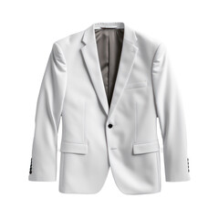 White suit mockup isolated on transparent background,transparency 