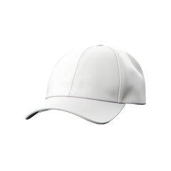White cap mockup isolated on transparent background,transparency 
