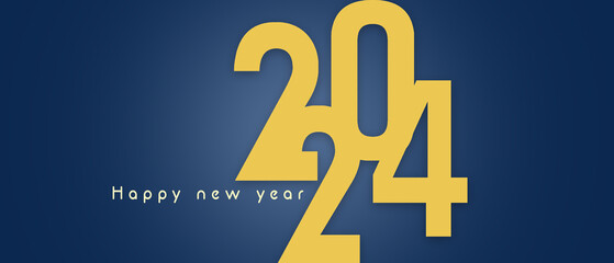  concept of 2024 Happy New Year posters