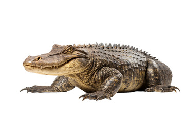 Captivating Alligator Portrait Isolated on transparent background