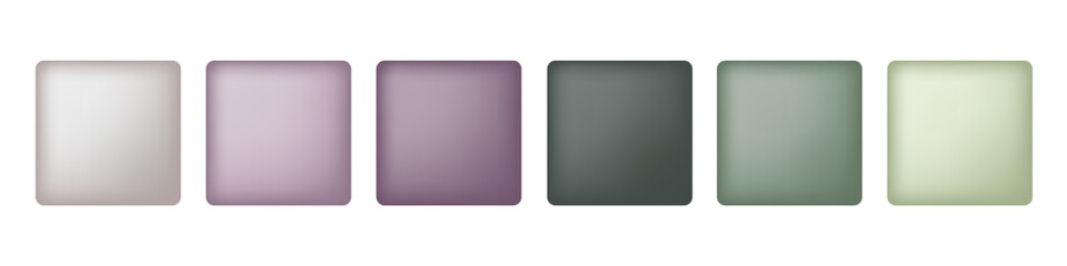 Pastel Wedding color palette. Square samples. Example of harmonious color spots combination. Vector Designer pack of different color. Template for Wedding dress code card. Abstract background.