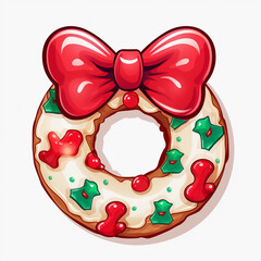 donut clip art with bow 
