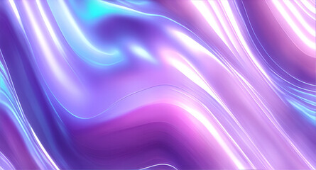 Abstract Purple and Blue Waves Background 3D. The waves are smooth and fluid. The background is versatile and can be used for a variety of purposes