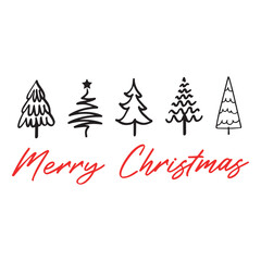 Merry Christmas Font, Christmas Tree Snowflake Christmas Saying Clip Art, Holiday design, Tree Silhouette, Tshirt Design idea, Retro Noel Design, Funny Santa Claus
