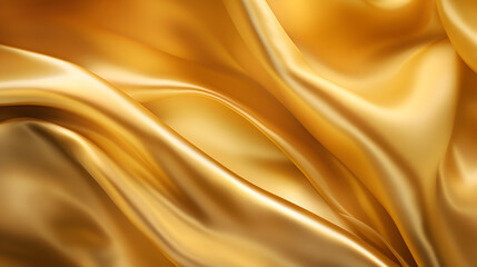 Fototapeta premium Bright beautiful golden satin background