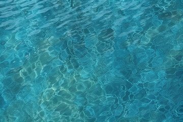 Obraz premium Beautiful azure water in the pool in a photorealistic style. 