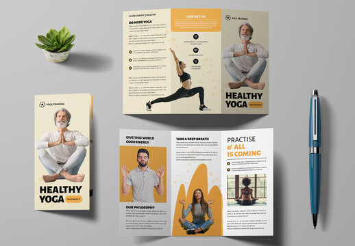 Yoga Trifold Brochure