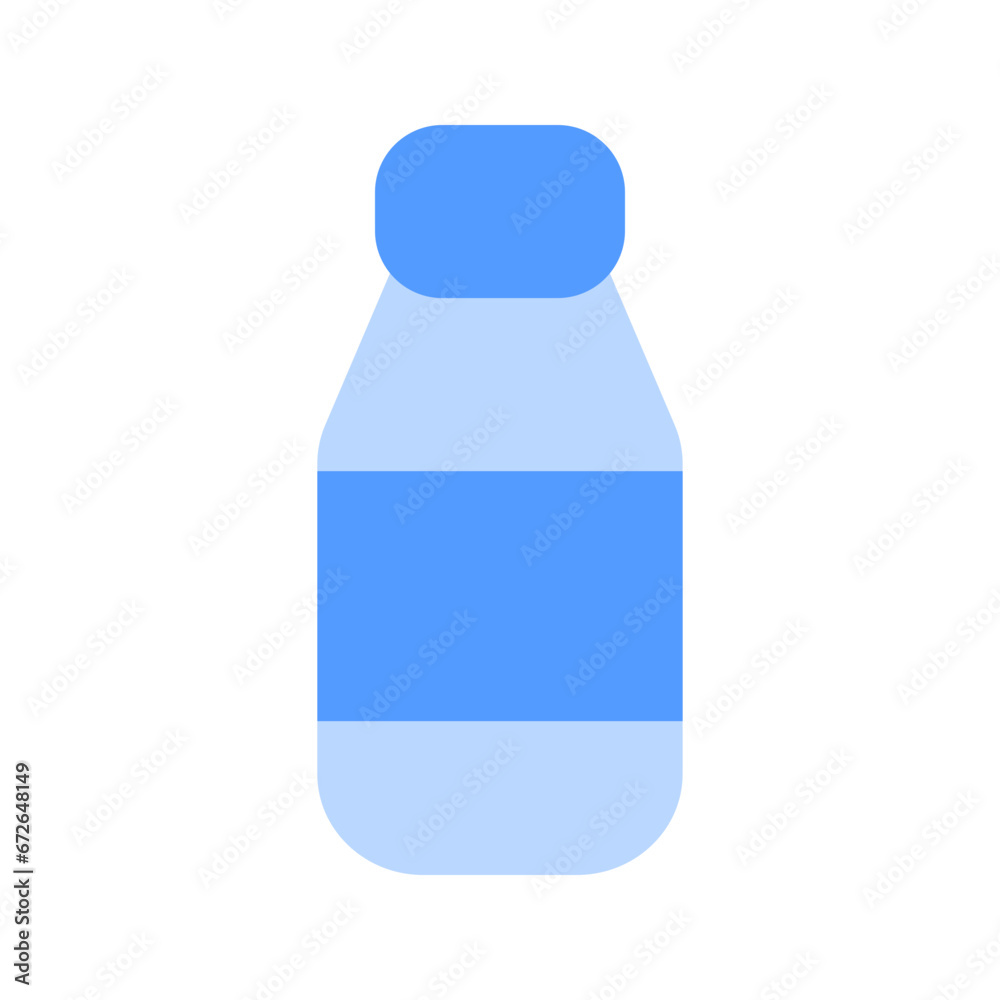 Sticker water bottle duotone icon