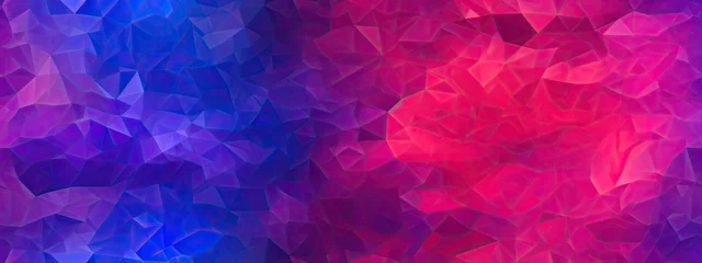 Fotobehang Seamless blue purple violet lilac orchid red pink rose orange peach abstract geometric background. Noise grain. Color. Bright light spots. Flash ray glow metallic neon effect.Design.Template © Eli Berr