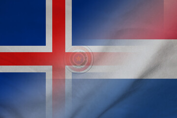 Iceland and Paraguay state flag international relations PRY ISL