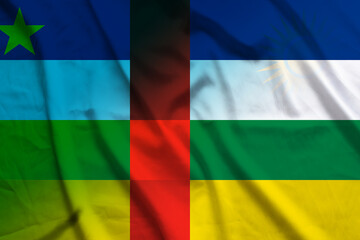 Rwanda and Central African Republic official flag transborder contract TCD RWA