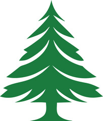 Christmas tree isolated on white