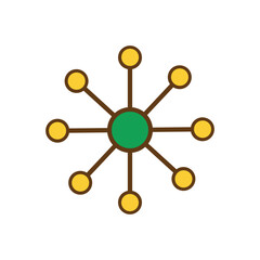 Molecular element icon