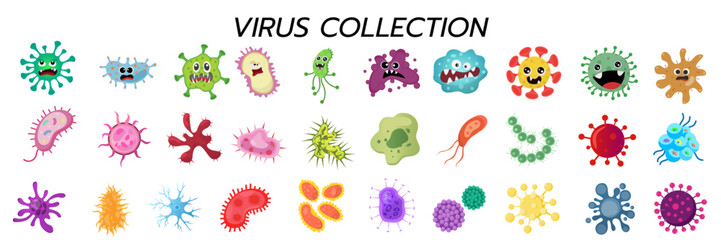 molecule, virus and Bacteria environment