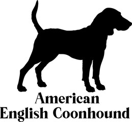 American English Coonhound Dog silhouette breeds dog breeds dog monogram logo dog face vector
SVG PNG EPS